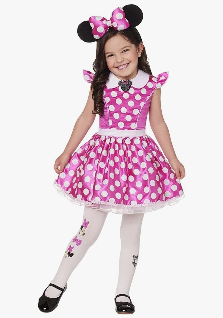 Spirit Halloween Mickey & Friends Minnie Mouse Costume Pink Dress Size 3-4T